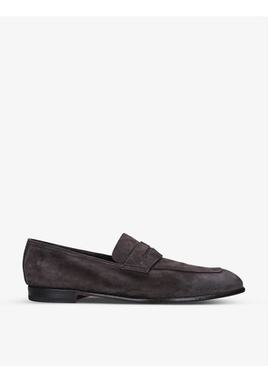 L'Asola suede penny loafers