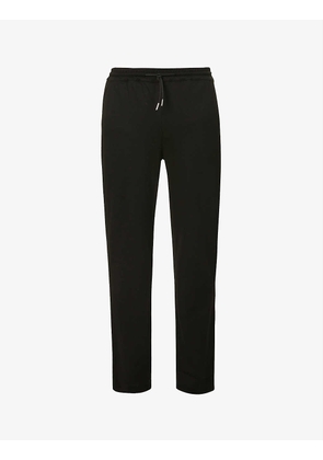 Tapered stretch-jersey jogging bottoms