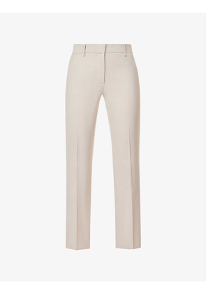 Coleman slim-fit mid-rise stretch-virgin wool trousers