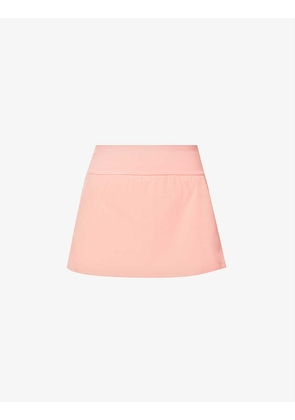 Get Moving mid-rise stretch-woven skort