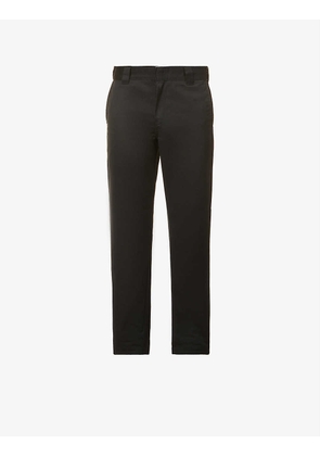 Master regular-fit straight woven trousers