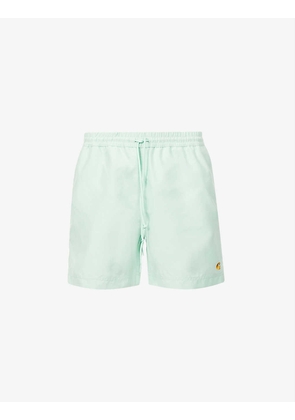 Chase logo-embroidered relaxed-fit swim shorts