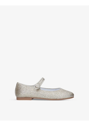Glittery leather shoes 7-8 years