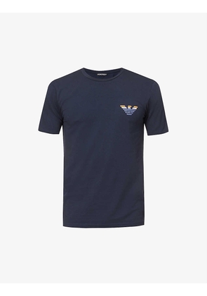 Eagle-print stretch-cotton T-shirt