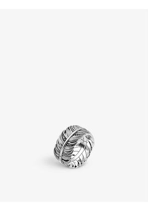 Feather sterling-silver ring