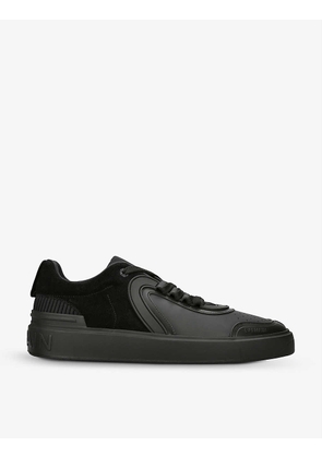 B-Skate panelled leather and suede low-top trainers