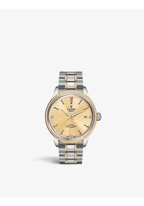M12503-0004 Style 18ct yellow-gold, stainless-steel and diamond automatic watch