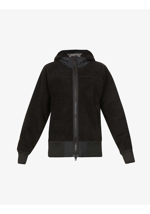 Simcoe brand-patch recycled wool-blend hoody