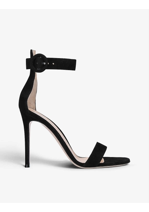 Portofino open-toe suede heeled sandals