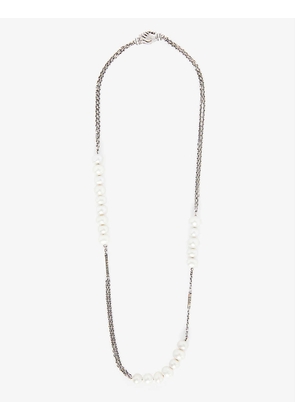 The Bella sterling-silver and freshwater pearl necklace