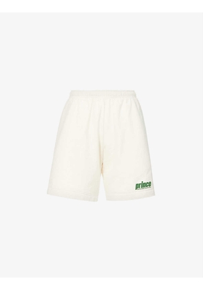 Sporty & Rich x Prince logo-print cotton shorts