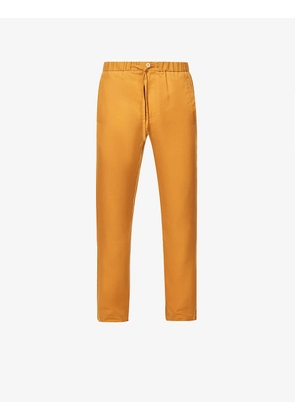 Oscar regular-fit straight mid-rise woven chino trousers