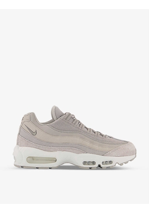 Air Max 95 panelled suede, canvas, and mesh trainers
