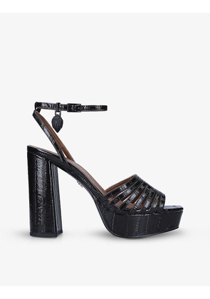 Pierra patent leather platform sandals