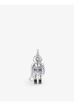 Diver sterling-silver pendant charm