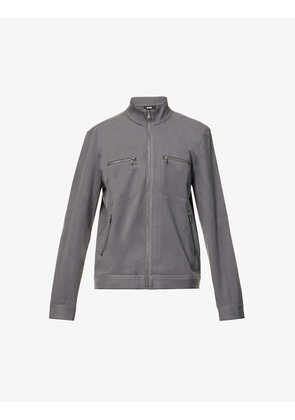 Klover high-neck stretch-woven jacket