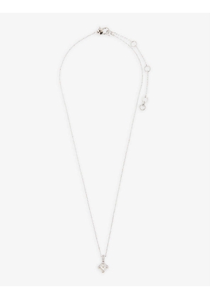 Mini pendant cubic zirconia and metal necklace