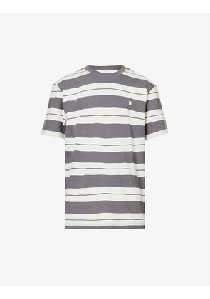 Johannes striped organic-cotton jersey T-shirt