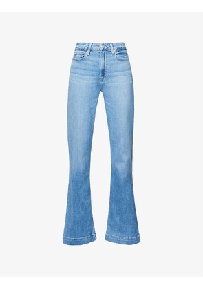 Amour high-rise flared-leg stretch-denim jeans