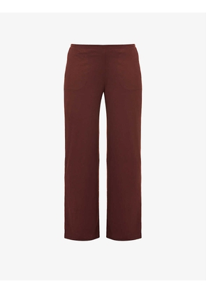Christine relaxed-fit organic-cotton trousers