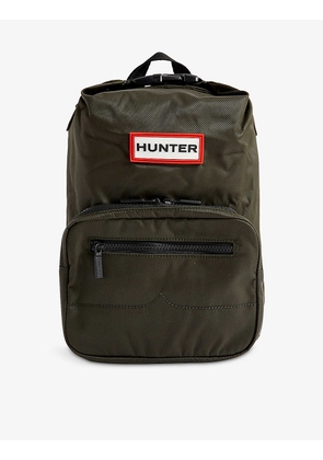 Pioneer top-clip logo-brand woven backpack