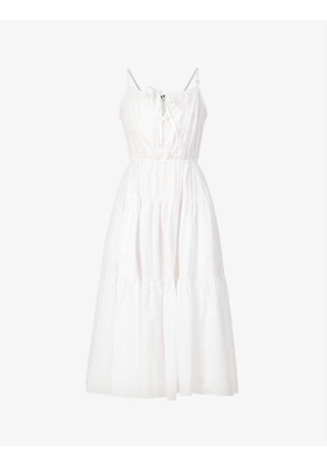 Brigida sleeveless cotton midi dress