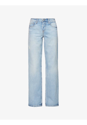 Baggy low-rise wide-leg jeans