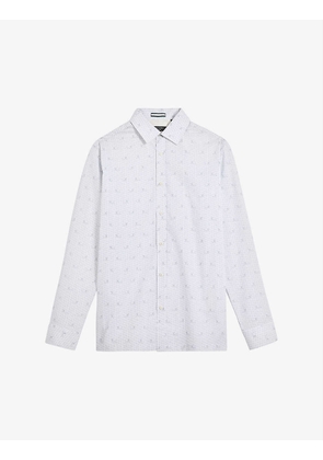 Mervil dog-print cotton shirt