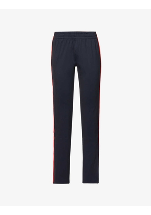 Fox straight-leg slim-fit high-rise recycled-polyester-blend jogging bottoms