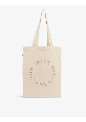 C'mon You Know printed cotton tote bag