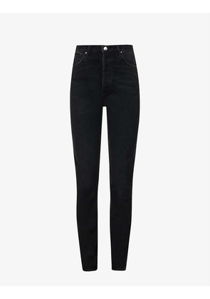 The Lawler straight-leg high-rise cotton-blend jeans