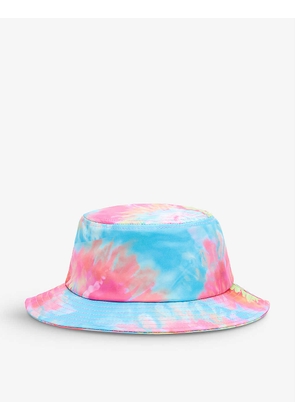 Tie-dye print cotton-blend bucket hat