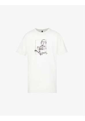 Liam Gallagher x Hari Thavanendran brand-print cotton-jersey T-shirt