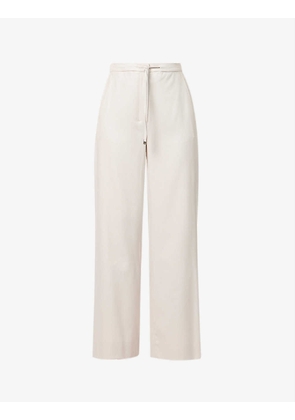 Floria wide-leg wool-blend trousers