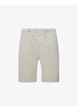 Regular mid-rise stretch-woven shorts