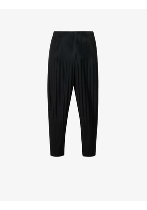 Basics pleated balloon-leg relaxed-fit woven trousers