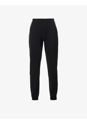 Stretch-woven jogging bottoms