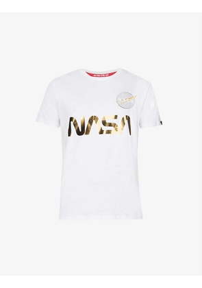 NASA reflective cotton-jersey T-shirt