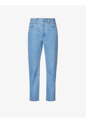 Tate straight-leg high-rise denim jeans