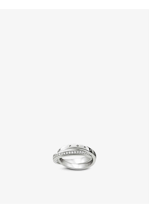 Together Forever sterling-silver and white zirconia ring