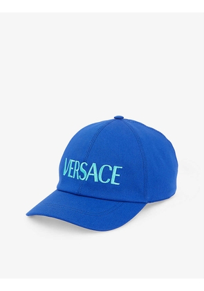 Logo-embroidered adjustable cotton-twill cap