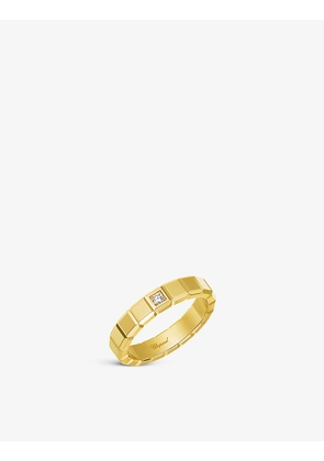 Ice Cube Pure 18-carat yellow-gold and diamond ring