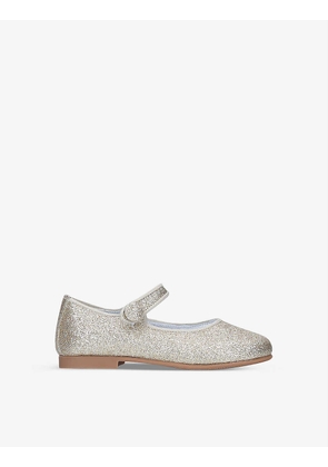 Glittery leather shoes 4-7 years