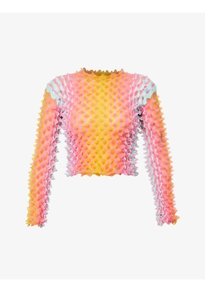 Maul spike-pattern knitted top