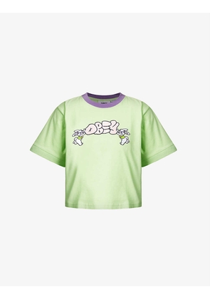 Bunnies cropped cotton T-shirt