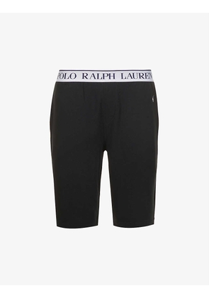 Logo-print slim-fit stretch-cotton pyjama shorts