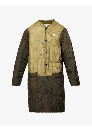 Re:work quilted appliqué-embellished shell liner jacket