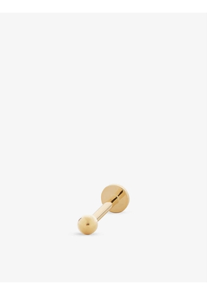 Ball recycled 14ct yellow gold single earring