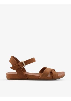 Landie cross-strap leather sandals