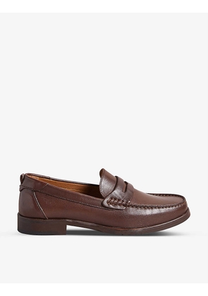 Alffie leather penny loafers